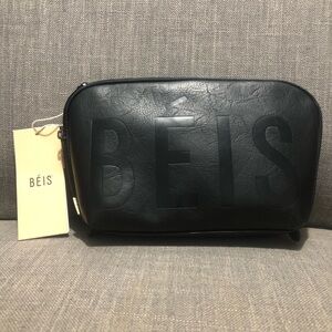 BEIS Black Cosmetic Pouch Set